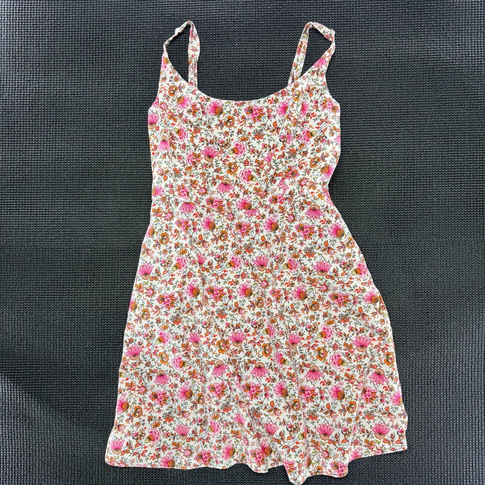 Old Navy Pink Floral Spaghetti-Strap Mini Dress